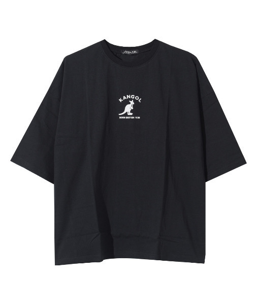 KANGOL KIDS(カンゴールキッズ)の「KANGOL 別注バックロゴスーパービッグTシャツ(Tシャツ/カットソー・キッズ・ブラック/チャコールグレー/オフホワイト・120/130/140/150)」の11枚目の写真