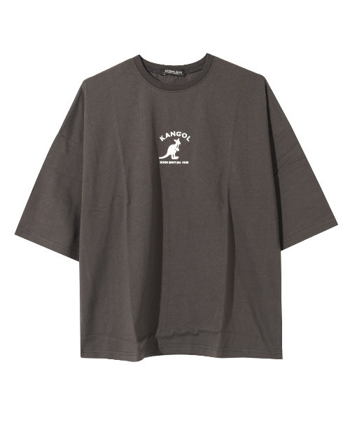 KANGOL KIDS(カンゴールキッズ)の「KANGOL 別注バックロゴスーパービッグTシャツ(Tシャツ/カットソー・キッズ・ブラック/チャコールグレー/オフホワイト・120/130/140/150)」の12枚目の写真