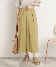 DRESKIP | 【接触冷感/低身長〇】楽してキレイ 麻調ガウチョパンツ(その他パンツ)