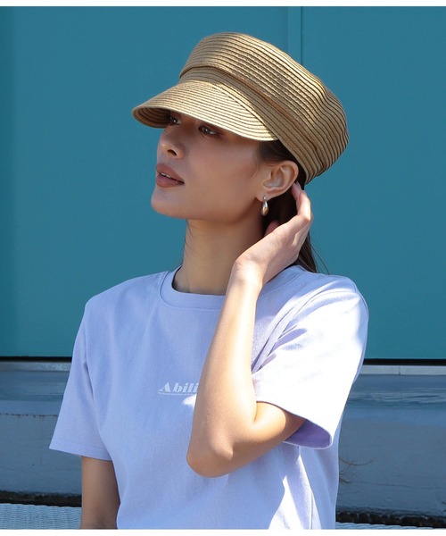 Settimissimo（セッティミッシモ）の「ウォッシャブルペーパー風キャスケット（キャスケット・レディース・ベージュ/ブラック・FREE）」の15枚目の写真