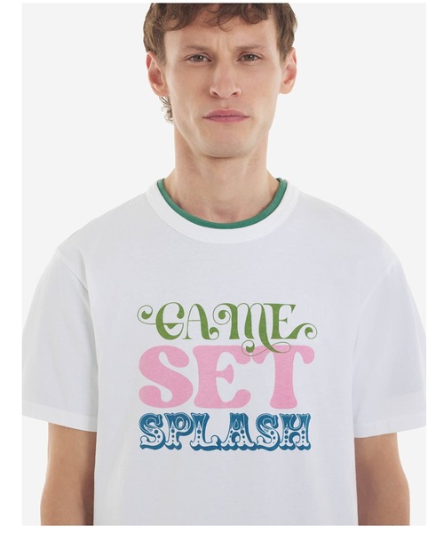 Maison Kitsune（メゾンキツネ）の「GAME SET SPLASH REGULAR TEE