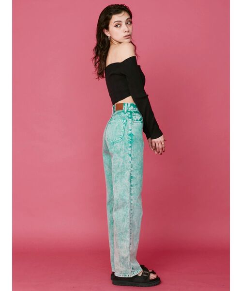 EVRIS（エヴリス）の「オフショルニットトップス（ニット/セーター・レディース・グリーン/ホワイト/ブラック・FREE）」の8枚目の写真