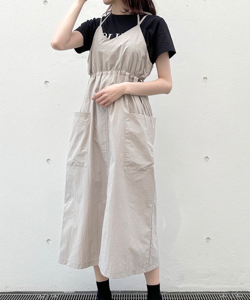 one way（ワンウェイ）の「ナイロンキャミワンピース（ジャンパースカート・レディース・ダークグリーン/ブラック/ベージュ・FREE）」の20枚目の写真