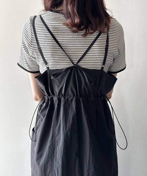 one way（ワンウェイ）の「ナイロンキャミワンピース（ジャンパースカート・レディース・ダークグリーン/ブラック/ベージュ・FREE）」の10枚目の写真