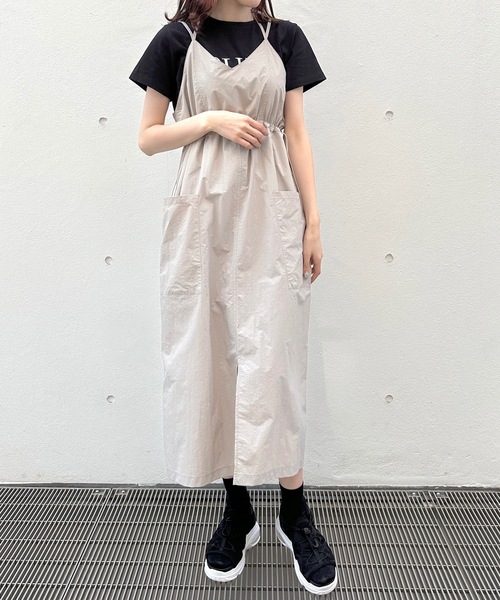 one way（ワンウェイ）の「ナイロンキャミワンピース（ジャンパースカート・レディース・ダークグリーン/ブラック/ベージュ・FREE）」の13枚目の写真