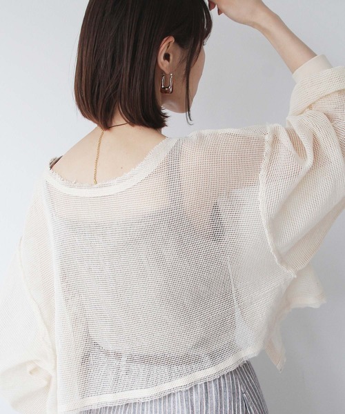 Crisp（クリスプ）の「ランダムリブ2wayキャミソール（キャミソール・レディース・チャコールグレー/ベージュ・FREE）」の7枚目の写真