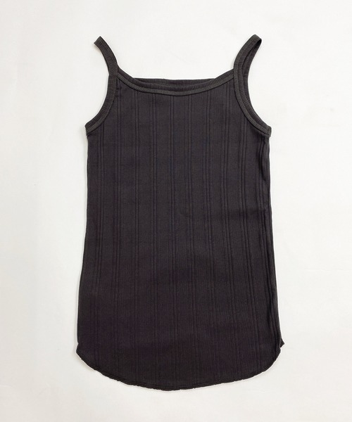 Crisp（クリスプ）の「ランダムリブ2wayキャミソール（キャミソール・レディース・チャコールグレー/ベージュ・FREE）」の12枚目の写真