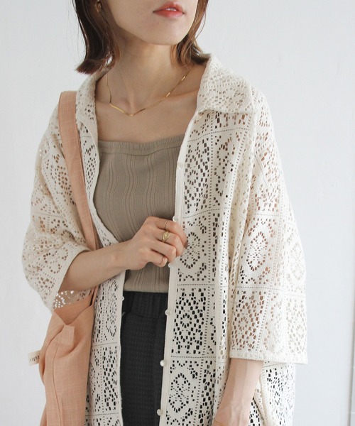 Crisp（クリスプ）の「ランダムリブ2wayキャミソール（キャミソール・レディース・チャコールグレー/ベージュ・FREE）」の20枚目の写真