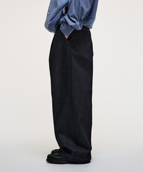 1 TUCK DENIM TROUSERS / ワンタックデニムトラウザー WETTEMPT（ウィテンプト）の「1 TUCK DENIM TROUSERS