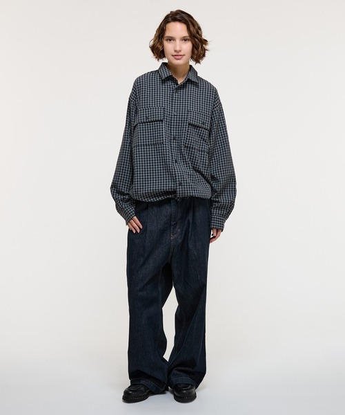 1 TUCK DENIM TROUSERS / ワンタックデニムトラウザー（デニムパンツ