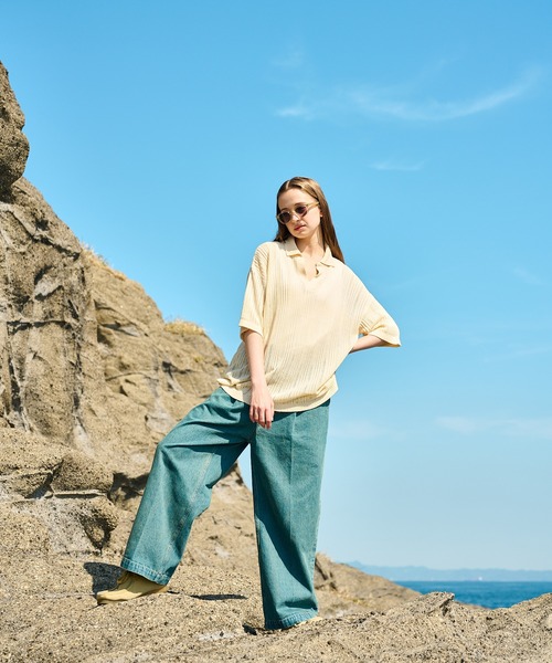 WETTEMPT（ウィテンプト）の「1 TUCK DENIM TROUSERS / ワンタックデニムトラウザー（デニムパンツ・メンズ・インディゴブルー/ブラック/ライトブルー/ブラック系/ダークインディゴブルー・SMALL/MEDIUM/LARGE）」の7枚目の写真