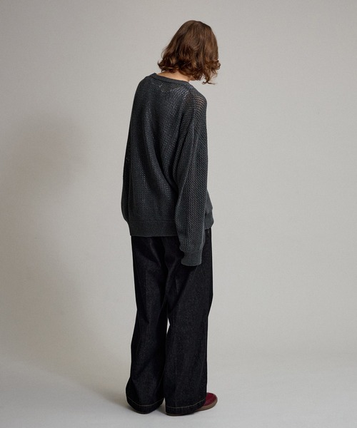 WETTEMPT 1 Tuck Denim Trousers ブラック WETTEMPT ジーンズ 1 TUCK DENIM TROUSERS / ワンタックデニム