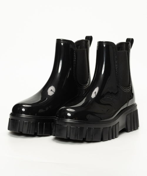 MOUSSY チャンキーラバーブーツ / サイドゴア Men's Side Gore Chunky Sole Leather Boots shoes メンズ