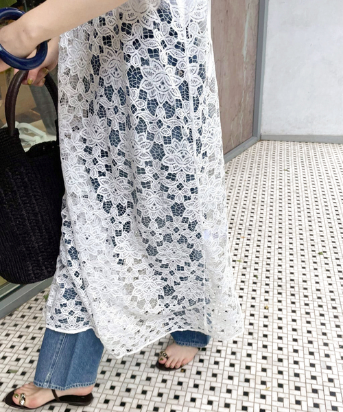 IENA（イエナ）の「ラッセルレースキャミドレス（ワンピース