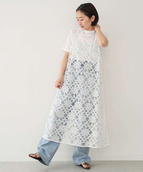 美品✴︎IENA イエナ　ラッセルレースキャミドレス ワンピース IENA（イエナ）の「ラッセルレースキャミドレス（ワンピース