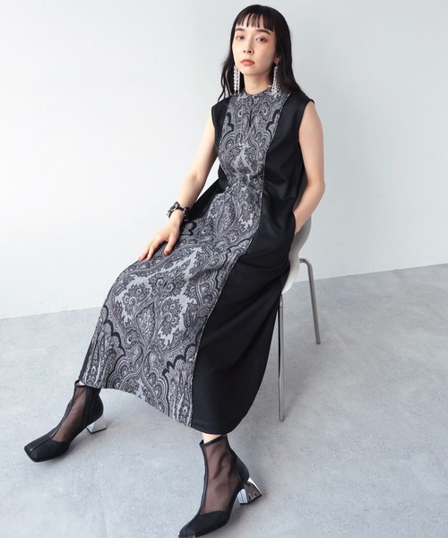 HARE（ハレ）の「ゴブランキリカエノースリーブワンピース(HARE  