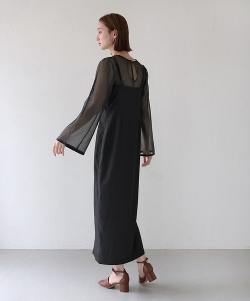 CLEIO】【入卒式／セレモニー】タイトキャミワンピース シースルー