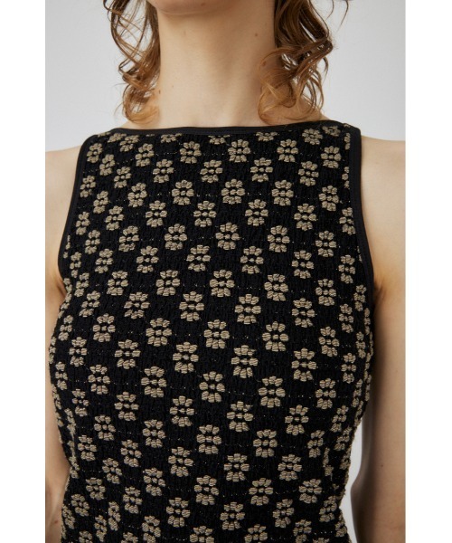 moussy マウジー　FLOWER PAINT STRAP セットアップ MOUSSY（マウジー）の「FLORAL LACY タンクトップ（タンクトップ