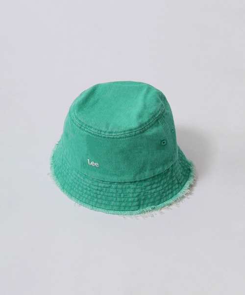 Lee(リー)の「Lee FRINGE BUCKET COLOR DENIM バケットハット(ハット・レディース・ブラック/ブルー/ネイビー/イエロー/ライトグリーン・FREE)」の2枚目の写真