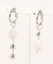 【HO’OKAHI】Big Freshwater Pearl Hoop Earring