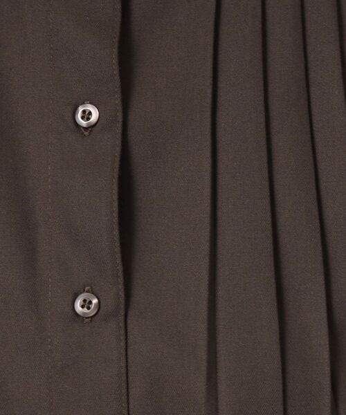 grove（グローブ）の「◆着映え間違いなし！シャンブレープリーツワンピース（ワンピース・レディース・ブルー/ライトベージュ/ブラウン系・02/03/01/04/05）」の12枚目の写真