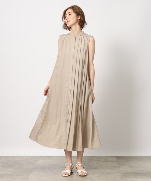 grove（グローブ）の「◆着映え間違いなし！シャンブレープリーツワンピース（ワンピース・レディース・ブルー/ライトベージュ/ブラウン系・02/03/01/04/05）」の20枚目の写真