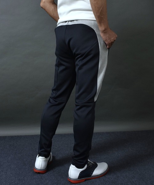 ストレッチ ポンチ ジャージ素材 アンクル丈ゴルフウェア テーパード