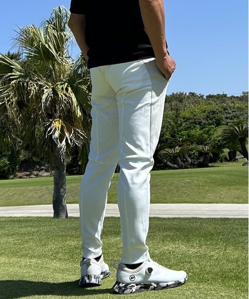 ストレッチ ポンチ ジャージ素材 アンクル丈ゴルフウェア テーパード ゴルフパンツ（スウェットパンツ）｜COMON GOLF（コモンゴルフ）