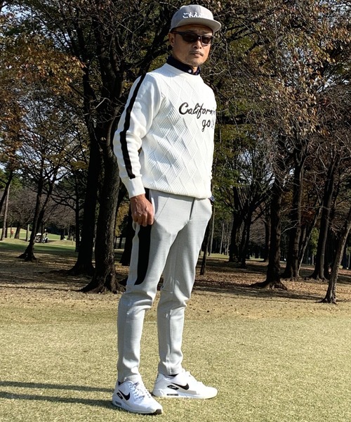 ストレッチ ポンチ ジャージ素材 アンクル丈ゴルフウェア テーパード