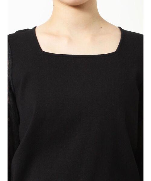 RESEXXY（リゼクシー）の「レース切替ニットトップス（ニット/セーター・レディース・ブラック/ホワイト/ブルー・FREE）」の22枚目の写真