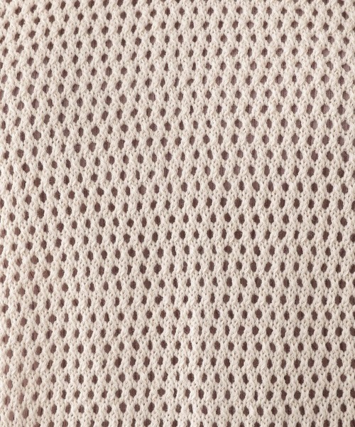 GLOBAL WORK（グローバルワーク）の「洗えるメッシュプルオーバーフレンチスリーブ/961077（ニット/セーター・レディース・ブラック/アイボリー/グレイッシュベージュ・FREE）」の22枚目の写真