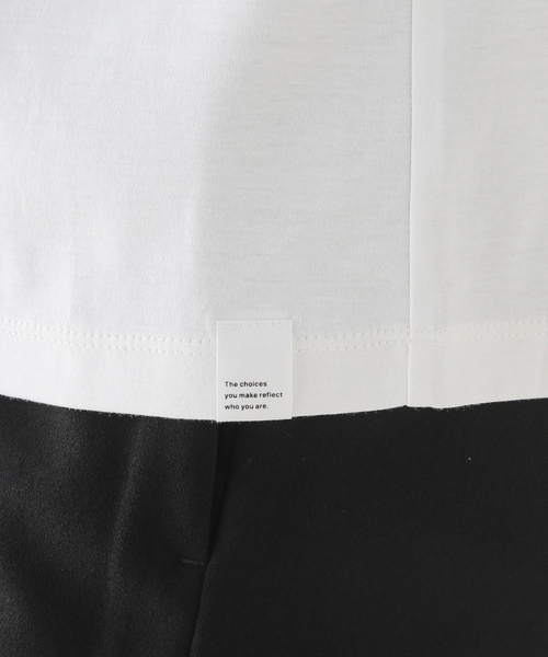 VERMEIL par iena(ヴェルメイユパーイエナ)の「【THYARD/スヤード】Tシャツ(Tシャツ/カットソー・レディース・ホワイト/ブラック・FREE)」の20枚目の写真