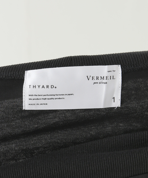 VERMEIL par iena(ヴェルメイユパーイエナ)の「【THYARD/スヤード】Tシャツ(Tシャツ/カットソー・レディース・ホワイト/ブラック・FREE)」の14枚目の写真