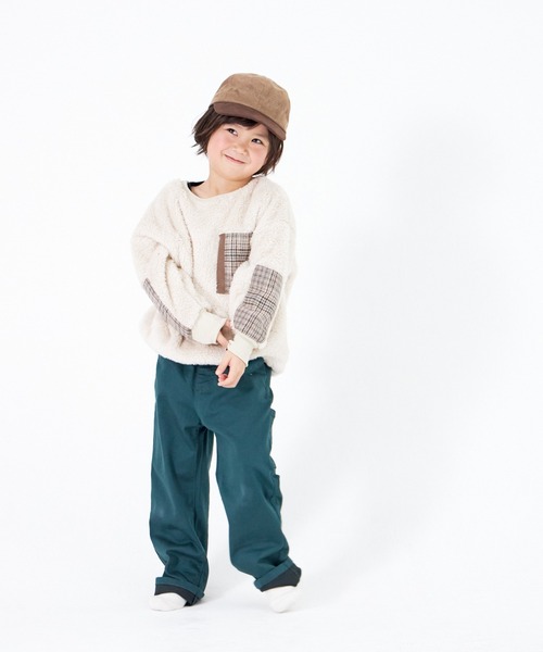 MAKE YOUR DAY(メイクユアデイ)の「スエードロゴキャップ(キャップ・キッズ・ワインレッド/カーキ/モカ・S/L/M)」の6枚目の写真