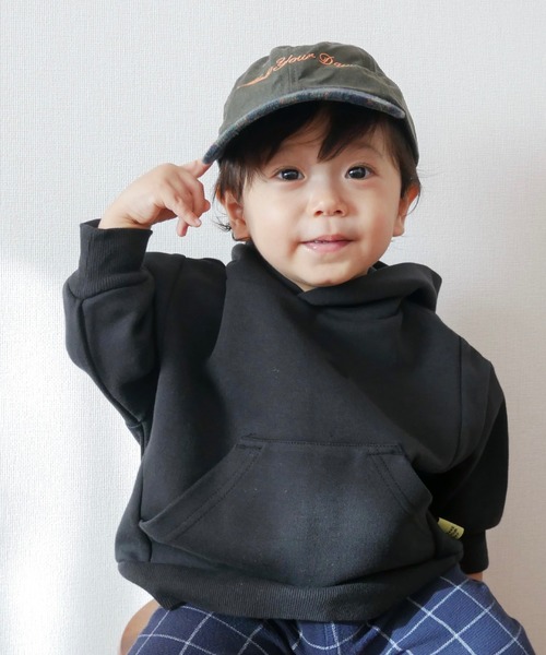 MAKE YOUR DAY(メイクユアデイ)の「スエードロゴキャップ(キャップ・キッズ・ワインレッド/カーキ/モカ・S/L/M)」の19枚目の写真