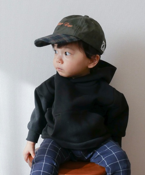 MAKE YOUR DAY(メイクユアデイ)の「スエードロゴキャップ(キャップ・キッズ・ワインレッド/カーキ/モカ・S/L/M)」の20枚目の写真