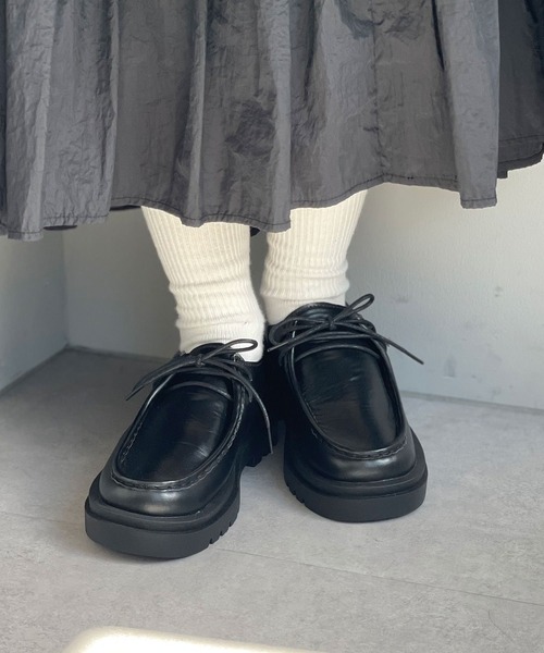 CIAOPANIC（チャオパニック）の「発注無し　ﾁﾛﾘｱﾝ（モカシン/デッキシューズ・レディース・ブラック/ベージュ・SMALL/X-LARGE/LARGE/MEDIUM）」の6枚目の写真