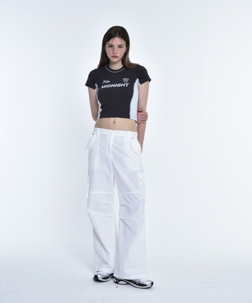 ALAND（エーランド）の「Midnight Move／SOCCER T 2965848（Tシャツ/カットソー・レディース・ホワイト/ダークグレー/グリーン・FREE）」の19枚目の写真