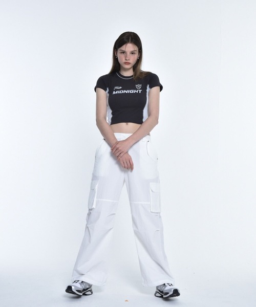 ALAND（エーランド）の「Midnight Move／SOCCER T 2965848（Tシャツ/カットソー・レディース・ホワイト/ダークグレー/グリーン・FREE）」の15枚目の写真