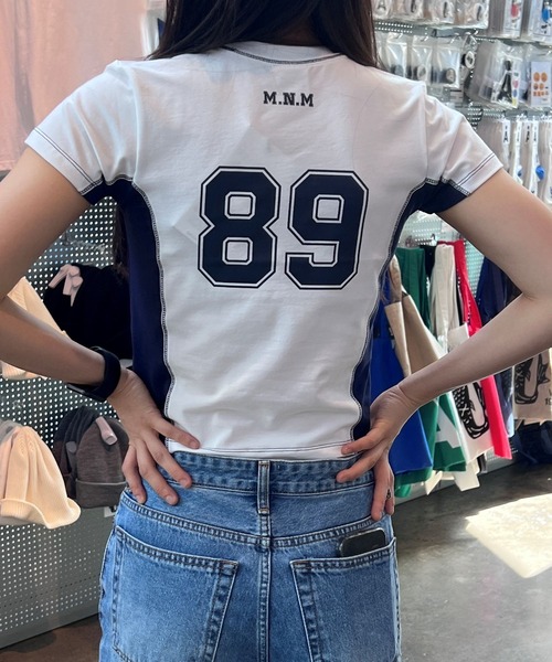 ALAND（エーランド）の「Midnight Move／SOCCER T 2965848（Tシャツ/カットソー・レディース・ホワイト/ダークグレー/グリーン・FREE）」の4枚目の写真