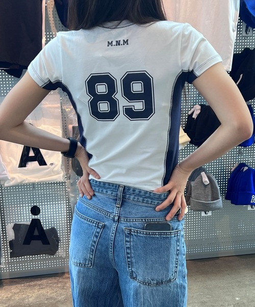 ALAND（エーランド）の「Midnight Move／SOCCER T 2965848（Tシャツ/カットソー・レディース・ホワイト/ダークグレー/グリーン・FREE）」の10枚目の写真