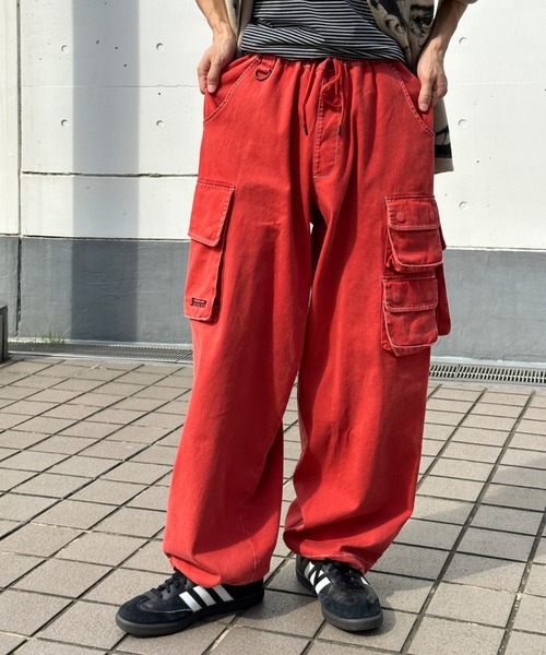 セール】マルチポケットワイドイージースノーカーゴパンツ（カーゴ