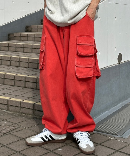 セール】マルチポケットワイドイージースノーカーゴパンツ（カーゴ