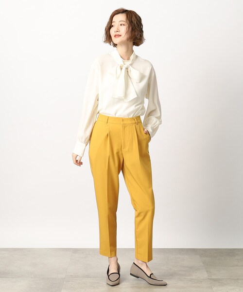 grove（グローブ）の「◆360度抜かりなし！楽チンきれいなマイベストテーパードパンツ（その他パンツ・レディース・ブラック系1/イエロー/グリーン/ブラック/ベージュ・02/03/01/04/00/05）」の15枚目の写真