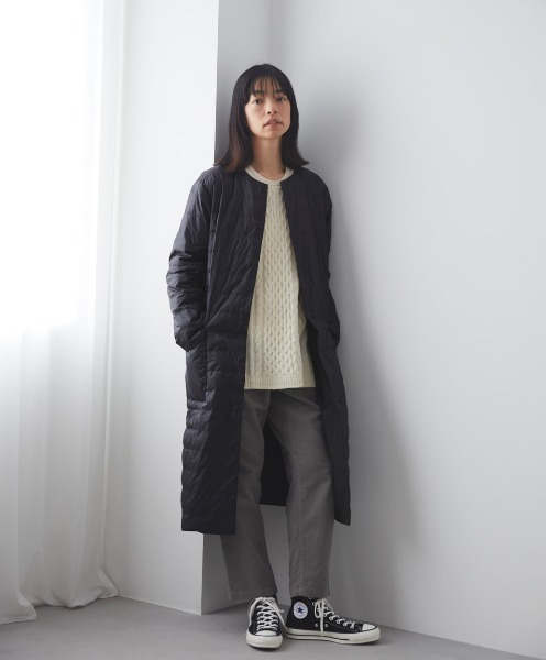 Plantation（プランテーション）の「ライトリバーダウン/ダウンコート（ダウンジャケット/コート・レディース・ブラック/ライトグレー/ライトブルー/ブラウン・M size）」の8枚目の写真