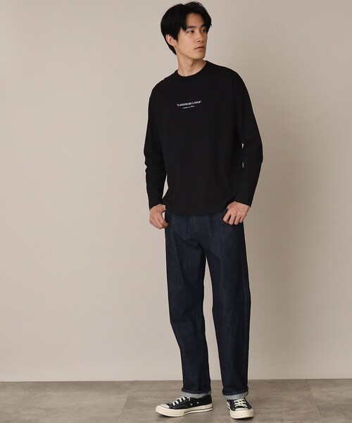 THE SHOP TK （ザ ショップ ティーケー ）の「◆Parisフォト/ロゴプリントロンT（Tシャツ/カットソー・メンズ・ホワイト系3/オフホワイト/ブラック/ダークパープル/ベージュ/ホワイト系4・03/02）」の11枚目の写真