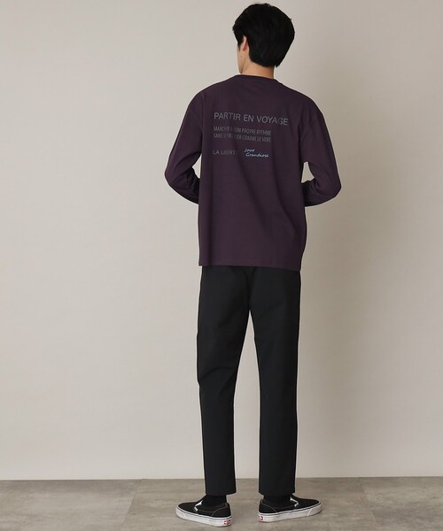 THE SHOP TK （ザ ショップ ティーケー ）の「◆Parisフォト/ロゴプリントロンT（Tシャツ/カットソー・メンズ・ホワイト系3/オフホワイト/ブラック/ダークパープル/ベージュ/ホワイト系4・03/02）」の19枚目の写真