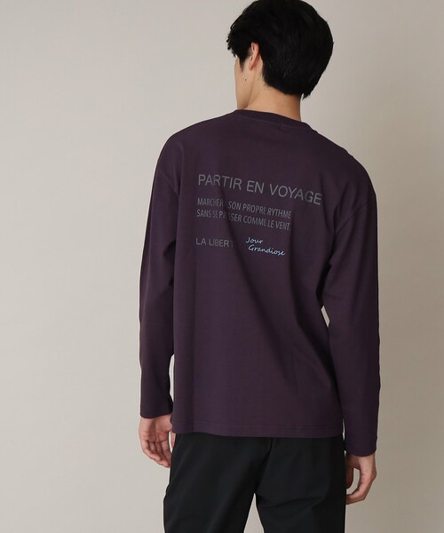 THE SHOP TK （ザ ショップ ティーケー ）の「◆Parisフォト/ロゴプリントロンT（Tシャツ/カットソー・メンズ・ホワイト系3/オフホワイト/ブラック/ダークパープル/ベージュ/ホワイト系4・03/02）」の22枚目の写真