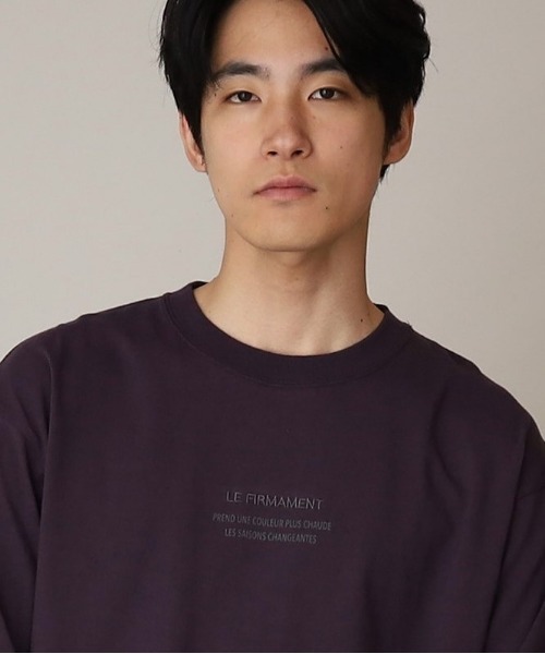 THE SHOP TK （ザ ショップ ティーケー ）の「◆Parisフォト/ロゴプリントロンT（Tシャツ/カットソー・メンズ・ホワイト系3/オフホワイト/ブラック/ダークパープル/ベージュ/ホワイト系4・03/02）」の6枚目の写真