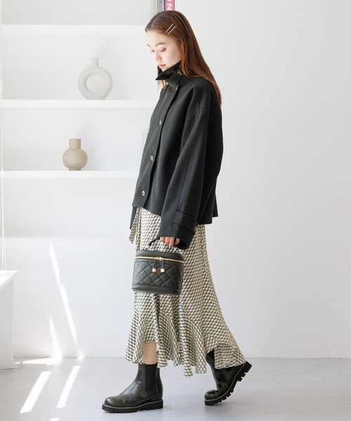 mysty woman(ミスティウーマン)の「キルティングバニティBAG 976821(ショルダーバッグ・レディース・オレンジ/アイボリー/ブラック/オレンジ系その他・FREE)」の9枚目の写真